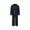 Polo Ralph Lauren Blue Pyjamas For Girl With Horse In Blue