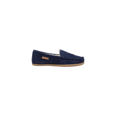 Ralph Lauren Blue Suede Leather Slippers