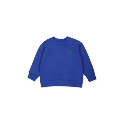 Ralph Lauren Blue Sweatshirt For Baby Boy With Horse