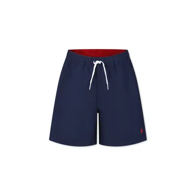 Ralph Lauren Kids' Blue Swim Trunks For Boy