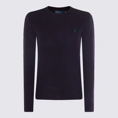 Ralph Lauren Blue Wool Knitwear In Black