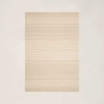 Ralph Lauren Bluff Point Stripe Rug In Dune In Brown