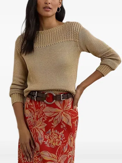 RALPH LAUREN BOAT-NECK SWEATER
