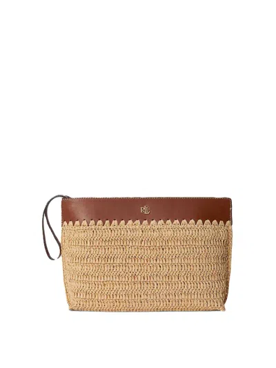 Ralph Lauren Bolso Clutch - Beis In Sand