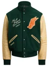 Ralph Lauren Varsity-inspired Jacket In Green