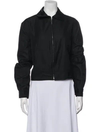 Pre-owned Ralph Lauren Bomber Jacket In Black