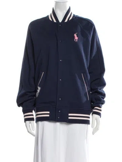 Pre-owned Ralph Lauren Bomber Jacket In Blue/green
