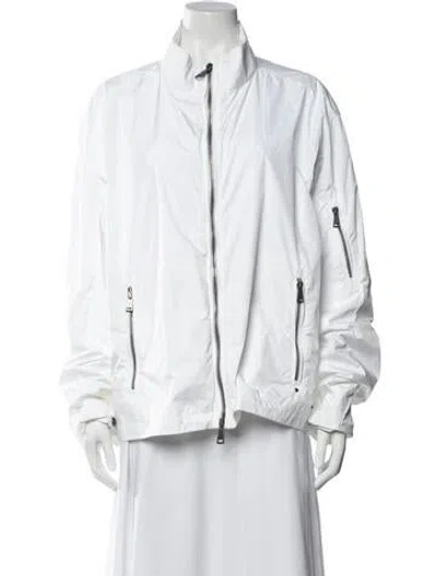 Pre-owned Ralph Lauren Bomber Jacket In White