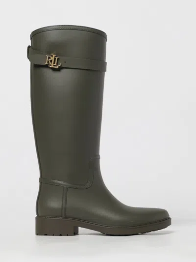 Ralph Lauren Boots Lauren  Woman Color Olive In Multi