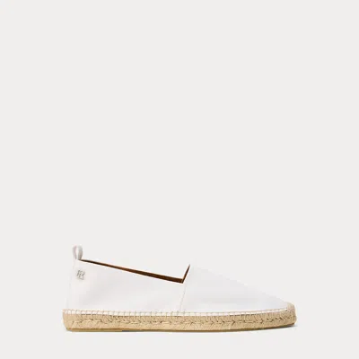 Ralph Lauren Bosworth Canvas Espadrille In White