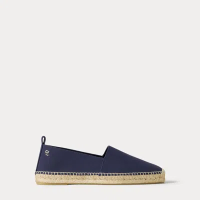 Ralph Lauren Bosworth Cotton Canvas Espadrille In Blue