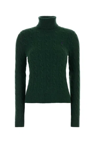 Ralph Lauren Bottle Green Wool Blend Sweater