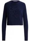 Ralph Lauren Bouclé Sweater In Blue