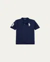 Polo Ralph Lauren Boy's Big Pony Pique Knit Polo In Refined Navy