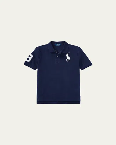 POLO RALPH LAUREN BOY'S BIG PONY MESH KNIT POLO