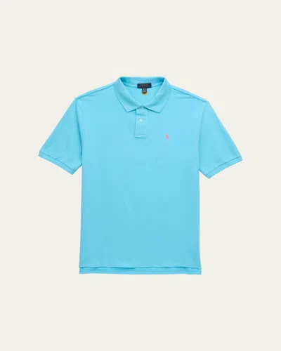 Ralph Lauren Kids' Boy's Classic Polo Shirt In Blue