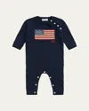 Ralph Lauren Boy's Cotton Flag One-piece Coverall In Blue