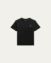 Ralph Lauren Boy's Cotton Jersey Crewneck Tee In Black