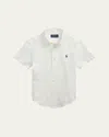 Ralph Lauren Boy's Linen Sport Shirt In White