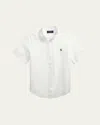 Ralph Lauren Kids' Boy's Linen Sport Shirt In White