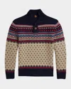 RALPH LAUREN BOY'S NORDIC-INSPIRED PULLOVER SWEATER