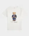 Ralph Lauren Boy's Polo Bear Flag Print Short-sleeve T-shirt In White