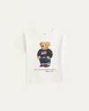 Ralph Lauren Boy's Polo Bear Flag Print Short-sleeve T-shirt In Animal Print