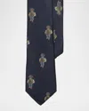 Ralph Lauren Boy's Polo Bear Printed Necktie In Navy
