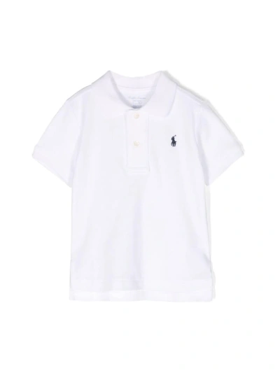 Ralph Lauren Babies' Boy Polo-tops-knit In White