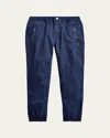 Polo Ralph Lauren Boy's Poplin Jogger Pants In Refined Navy