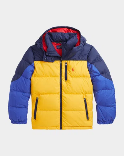 Ralph Lauren Kids' Boy's Recycled Colourblock Bomber Jacket In Multi