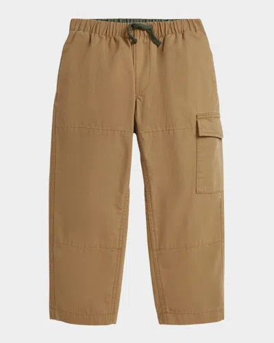 Ralph Lauren Kids' Boy's Rustic Canvas Woven Pants In Brown