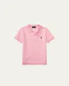 Polo Ralph Lauren Kids' Cotton Mesh Polo Shirt In Pink