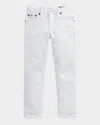 Ralph Lauren Boy's Slim-fit Denim Jeans In Cohen White