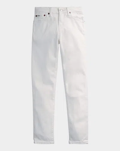 Ralph Lauren Kids' Boy's Slim-fit Denim Jeans In Cohen White