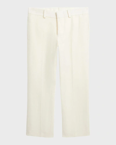 Ralph Lauren Kids' Boy's Solid Linen Tailored Trousers In Light Cream