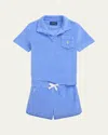 Ralph Lauren Boy's Two-piece French Terry Set In Harbor Island Blue