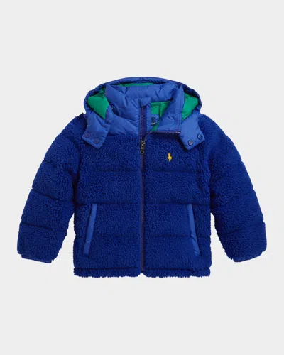 Ralph Lauren Kids' Boy's Woven Ripstop Bomber Jacket In Blue