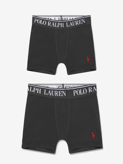 Polo Ralph Lauren Kids' Ralph Lauren Boys 2 Pack Boxer Shorts Set In Black