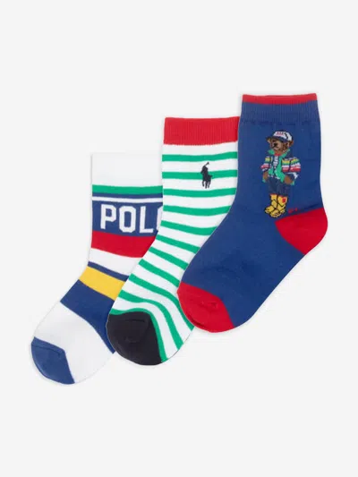 Ralph Lauren Babies' Boys 3 Pack Socks Set