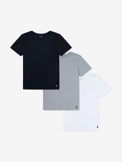 Polo Ralph Lauren Kids' Ralph Lauren Boys 3 Pack T-shirt Set In Black