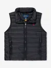 Ralph Lauren Boys Colden Packable Gilet In Black
