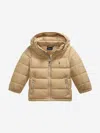 Ralph Lauren Boys Down Padded Puffer Jacket In Brown