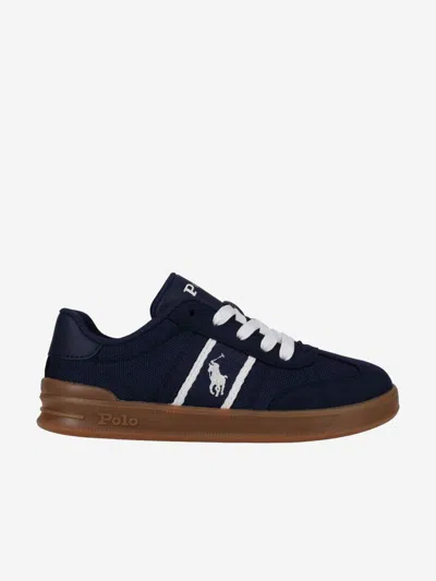 Ralph Lauren Kids' Boys Heritage Court Iii T-toe Trainers In Blue