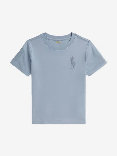 Ralph Lauren Babies'  Boys Logo Jersey T-shirt In Blue