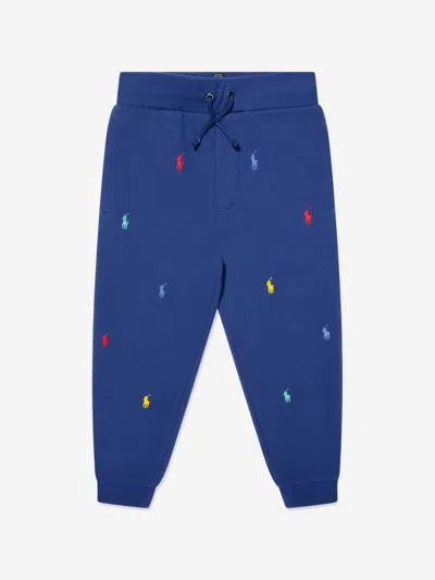 Ralph Lauren Kids' Boys Logo Joggers In Blue