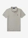 Polo Ralph Lauren Short-sleeve Logo Embroidery Polo Shirt In Grey