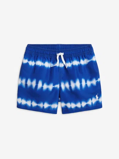 Ralph Lauren Kids'  Boys Logo Swim Shorts In Blue