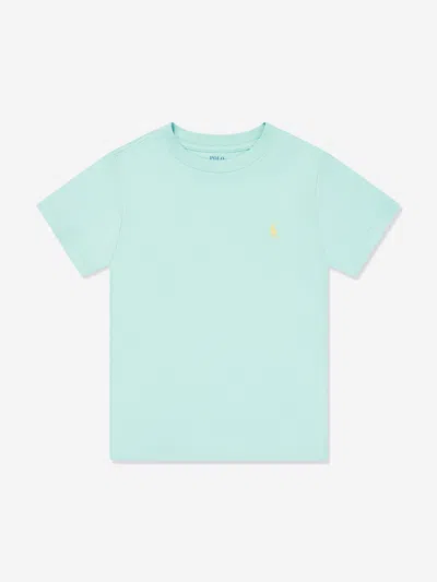 Ralph Lauren Babies'  Boys Logo T-shirt In Blue