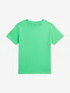Ralph Lauren Boys Logo T-shirt In Green